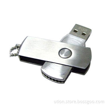 USB Flash Drive with Swivel Design, 1GB to 32GB Memory Capacity, Supports USB1.1 and 2.0 Interface